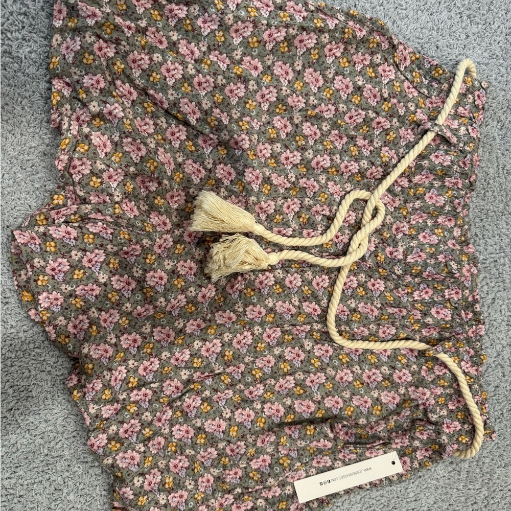 Joe Benbasset Pink and Gray Floral Shorts